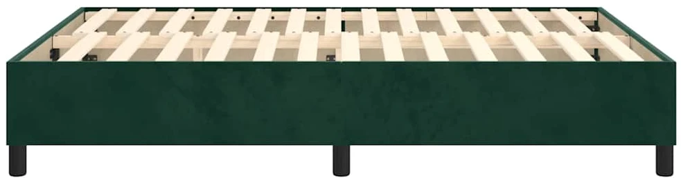 Lovos rėmas be čiužinio tamsiai žalias 140x190 cm aksomas