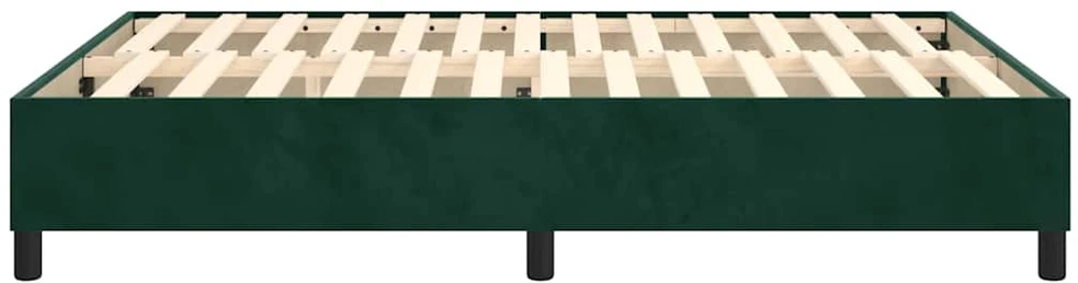 Lovos rėmas be čiužinio tamsiai žalias 140x200 cm aksomas