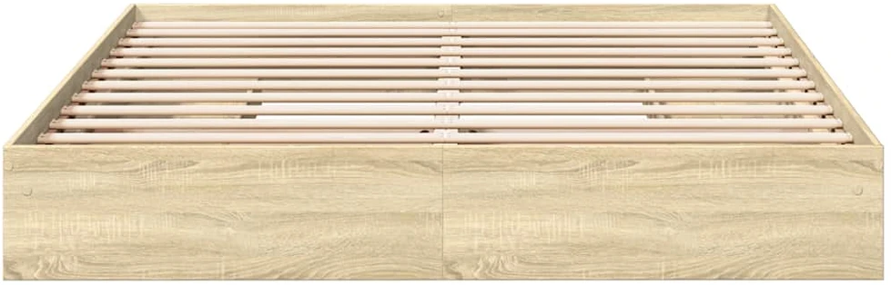 Lovos rėmas su stalčiais, ąžuolo, 200x200cm, apdirbta mediena