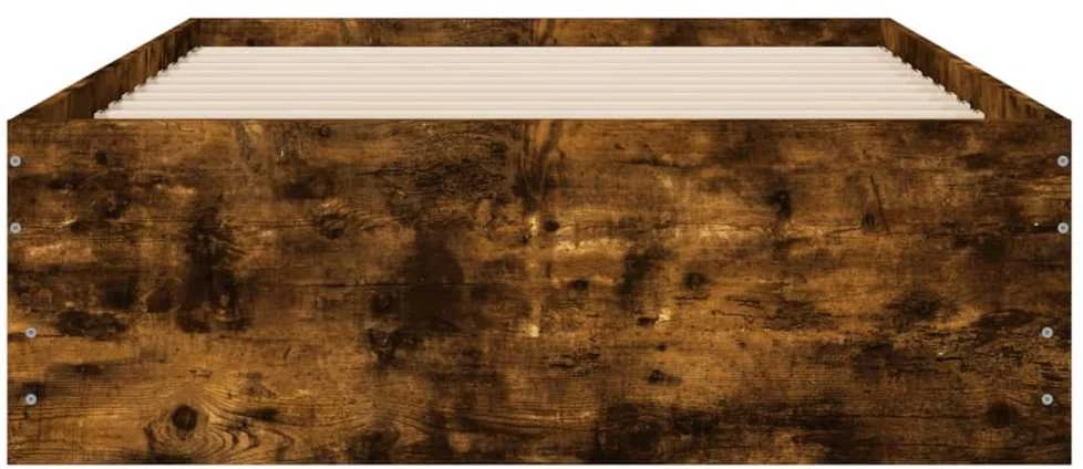 Lovos rėmas su stalčiais, dūminio ąžuolo, 90x200cm, mediena