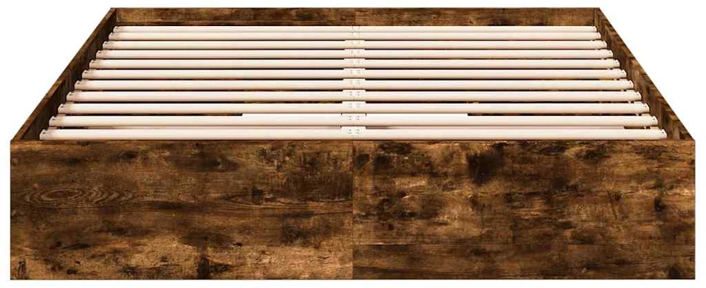 Lovos rėmas su stalčiais, dūminio ąžuolo, 120x200cm, mediena