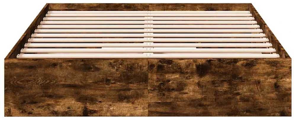 Lovos rėmas su stalčiais, dūminio ąžuolo, 140x200cm, mediena
