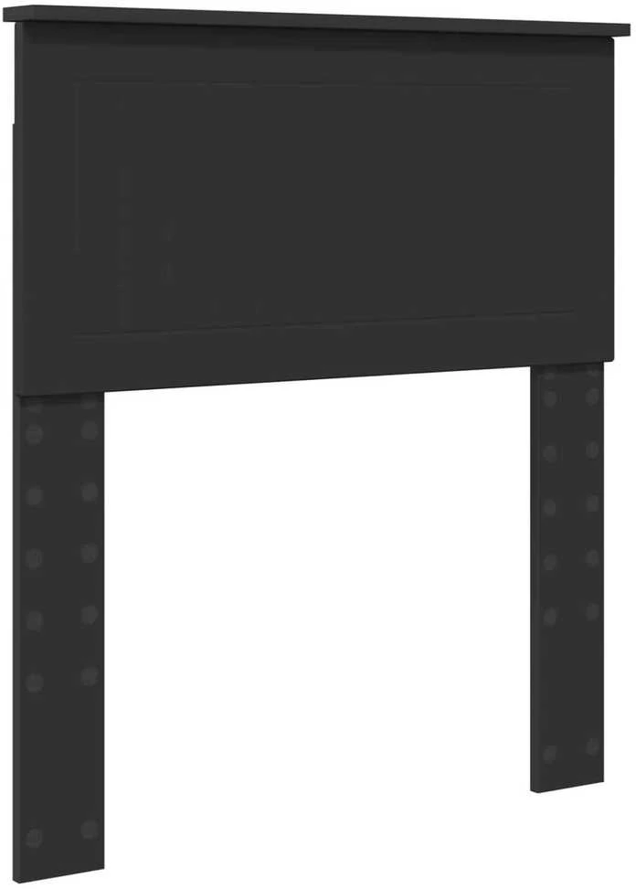 Lova Lovos rėmas su stalčių Juoda 75 x 190 cm Inžinerinė mediena