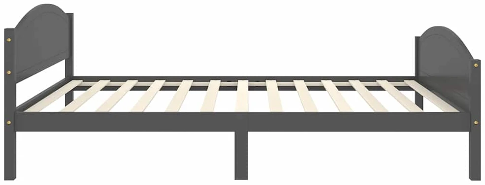 Lovos rėmas, tamsiai pilkas, 120x200cm, pušies medienos masyvas