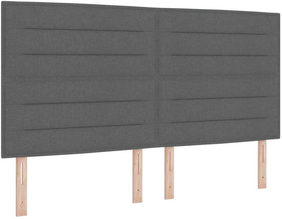 Lovos rėmas su galvūgalio Tamsiai pilka 180 x 200 cm audinys