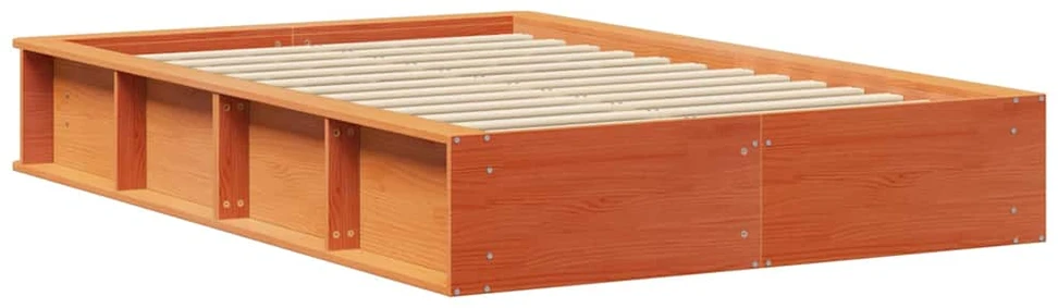 Lova Lovos rėmas Vaško ruda 120 x 200 cm Kietos pušies mediena