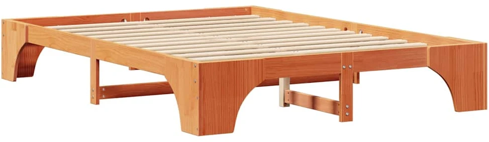 Lovos rėmas Vaško ruda 150 x 200 cm Kietos pušies mediena