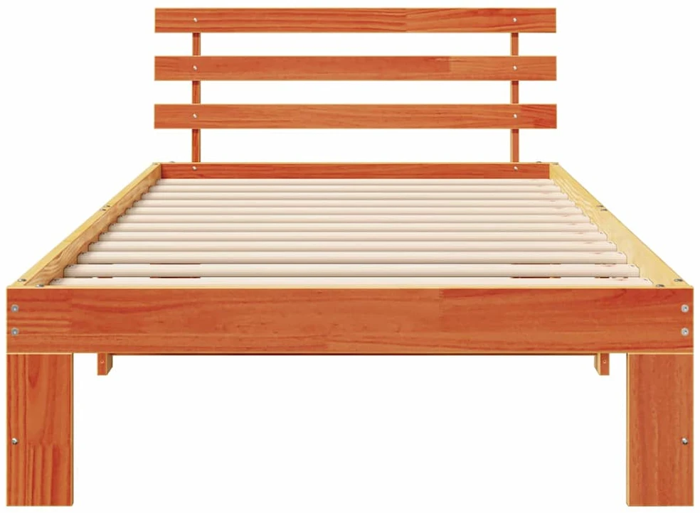 Lova Lovos rėmas Vaško ruda 75 x 190 cm Kietos pušies mediena
