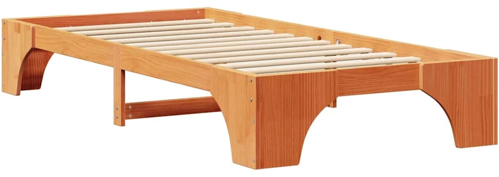 Lova Lovos rėmas Vaško ruda 75 x 190 cm Kietos pušies mediena