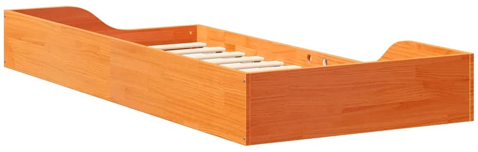 Lova Lovos rėmas Vaško ruda 80 x 200 cm Kietos pušies mediena