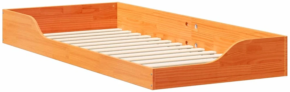 Lova Lovos rėmas Vaško ruda 80 x 210 cm Kietos pušies mediena