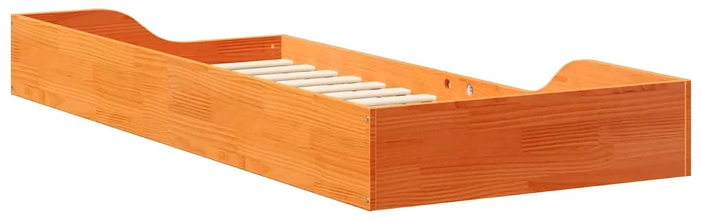 Lova Lovos rėmas Vaško ruda 80 x 210 cm Kietos pušies mediena