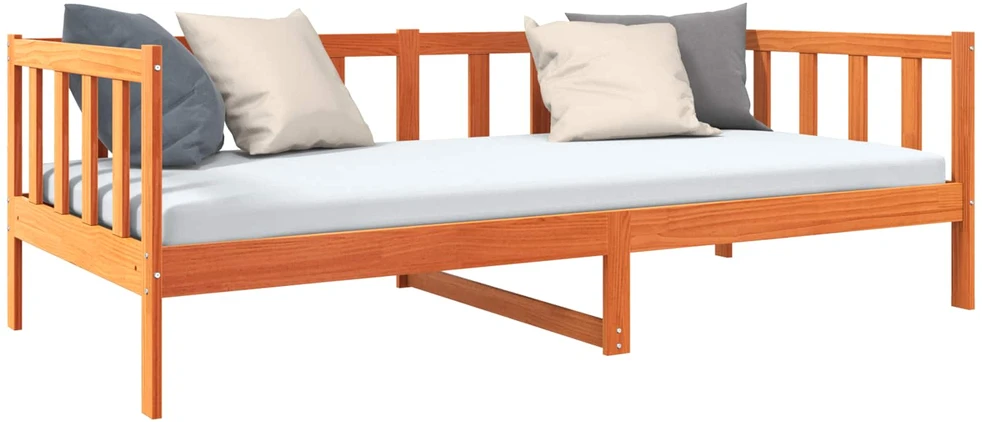 Lova Lovos rėmas Vaško ruda 90 x 190 cm Kietos pušies mediena