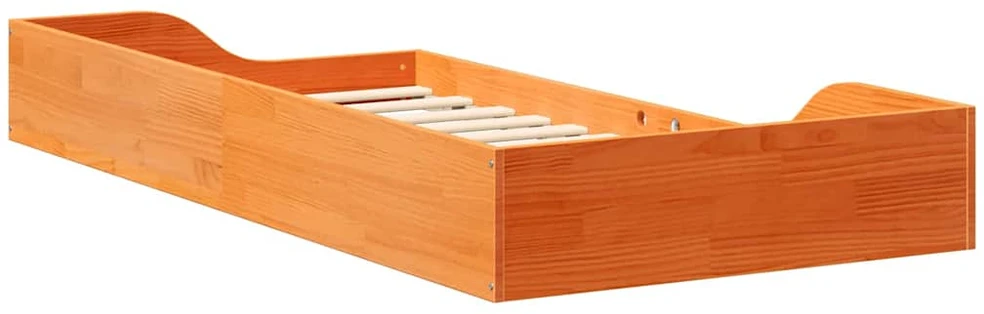 Lova Lovos rėmas Vaško ruda 90 x 190 cm Kietos pušies mediena