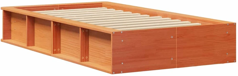 Lova Lovos rėmas Vaško ruda 90 x 190 cm Kietos pušies mediena