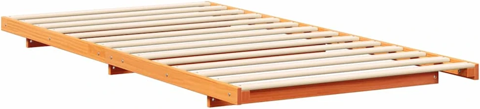 Lova Lovos rėmas Vaško ruda 90 x 200 cm Kietos pušies mediena