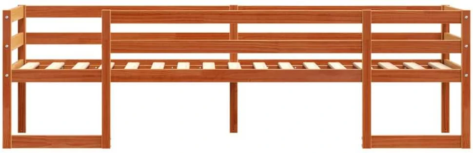 Lovos rėmas, vaško rudas, 75x190cm, pušies medienos masyvas