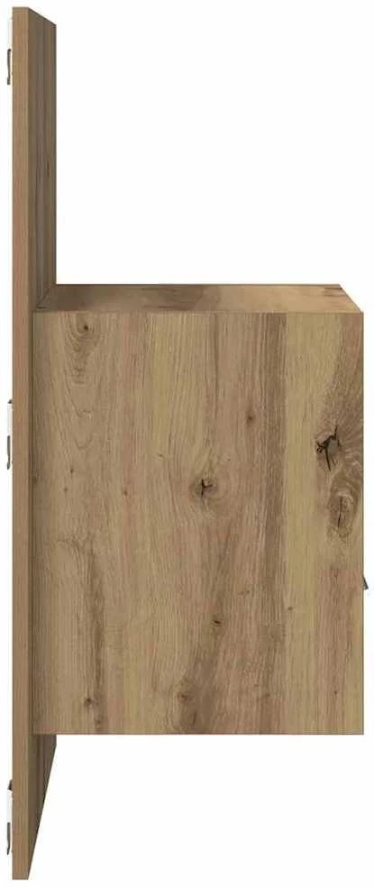 Šalia lovos spintelė 2 vnt. Amatininkų ąžuolas 50 x 32.5 x 80cm