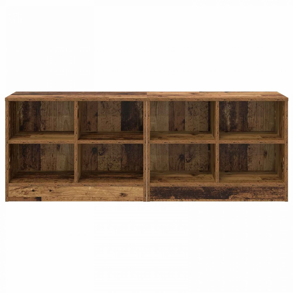 Lovos spintelė 2 vnt. Sendintos medienos 66 x 33 x 48 cm