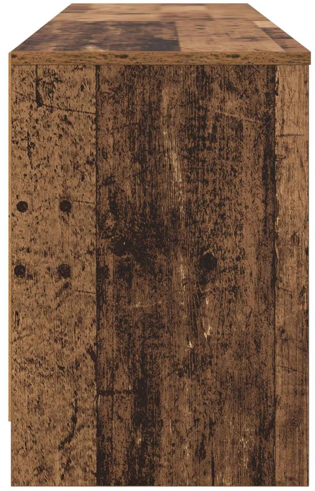Lovos spintelė 2 vnt. Sendintos medienos 66 x 33 x 48 cm