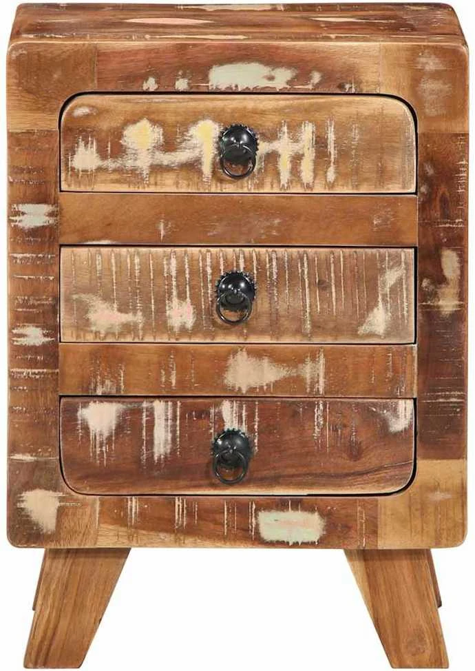 lovos spintelė 2 vnt 37x32x50 cm perdirbta medžio masyvo
