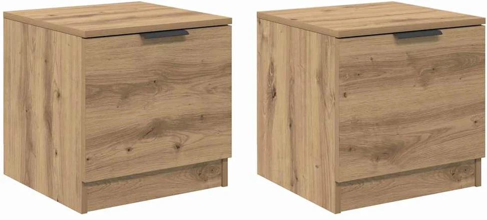 Lovos spintelė 2 vnt. Amatininkų ąžuolas 40 x 39 x 40cm
