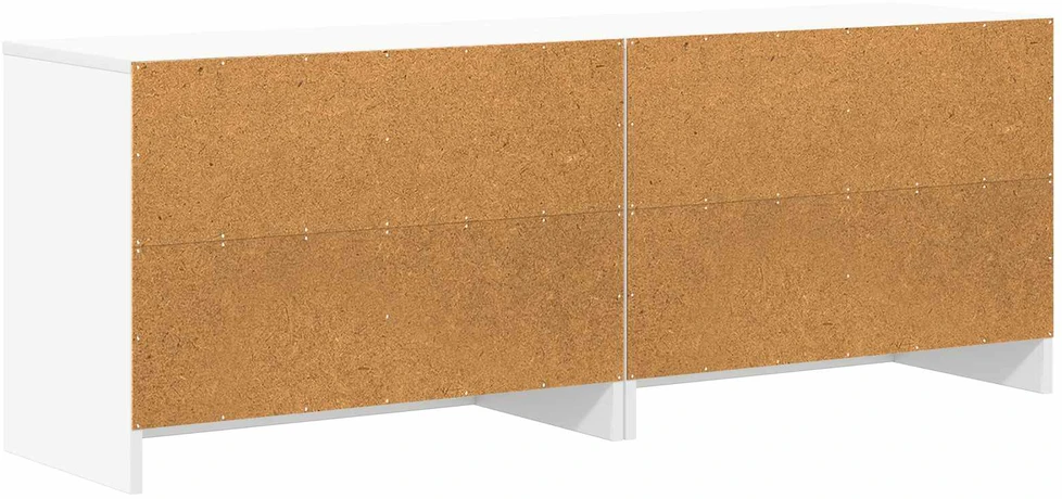Lovos spintelė 2 vnt. Balta 66 x 33 x 48 cm Apdirbta mediena