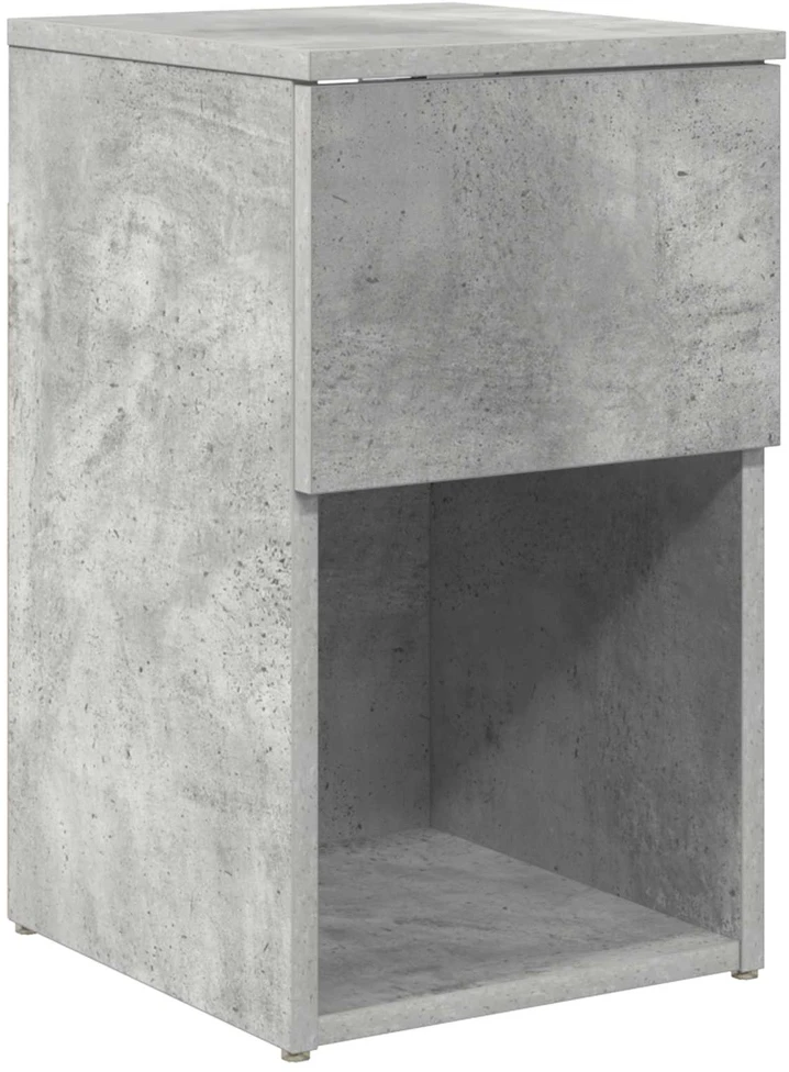 Lovos spintelė 2 vnt. Betono pilka 29 x 31,5 x 49 cm