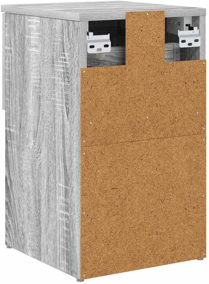 Lovos spintelė 2 vnt. Pilka Sonoma 29 x 31,5 x 49 cm