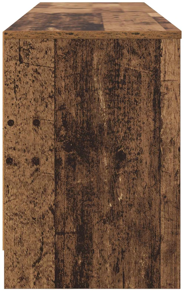 Lovos spintelė 2 vnt. Sendintos medienos 66 x 33 x 48 cm
