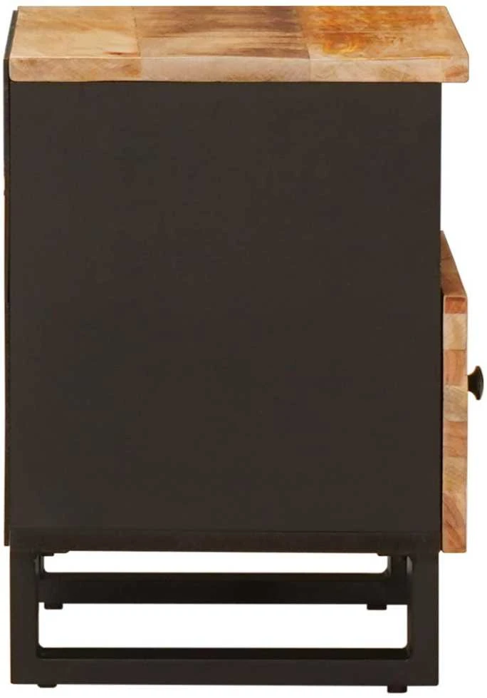Lovos spintelė 2 vnt. Ruda 40 x 33 x 46 cm Kietas mango medis