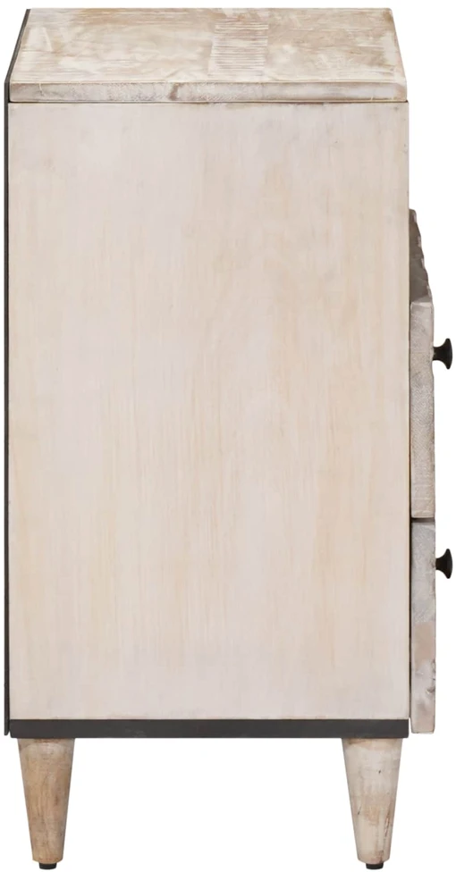 Lovos spintelė Balta 50 x 33 x 60 cm Kietas mango medis
