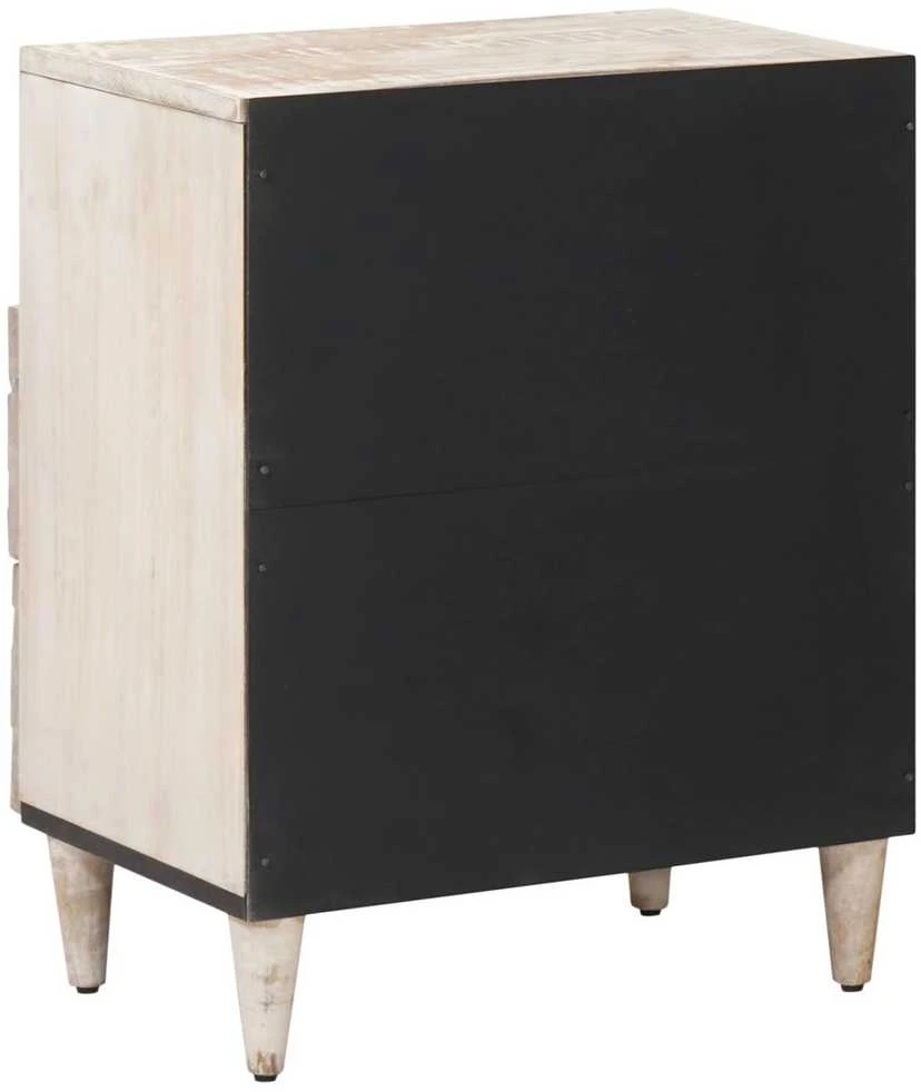 Lovos spintelė Balta 50 x 33 x 60 cm Kietas mango medis
