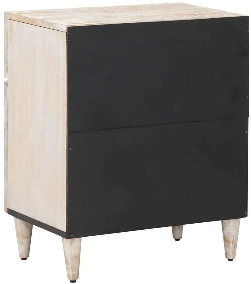 Lovos spintelė Balta 50 x 33 x 60 cm Kietas mango medis