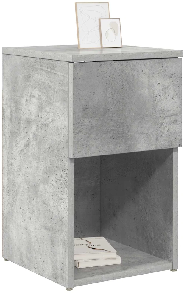 Lovos spintelė Betono pilka 29 x 31,5 x 49 cm Apdirbta mediena