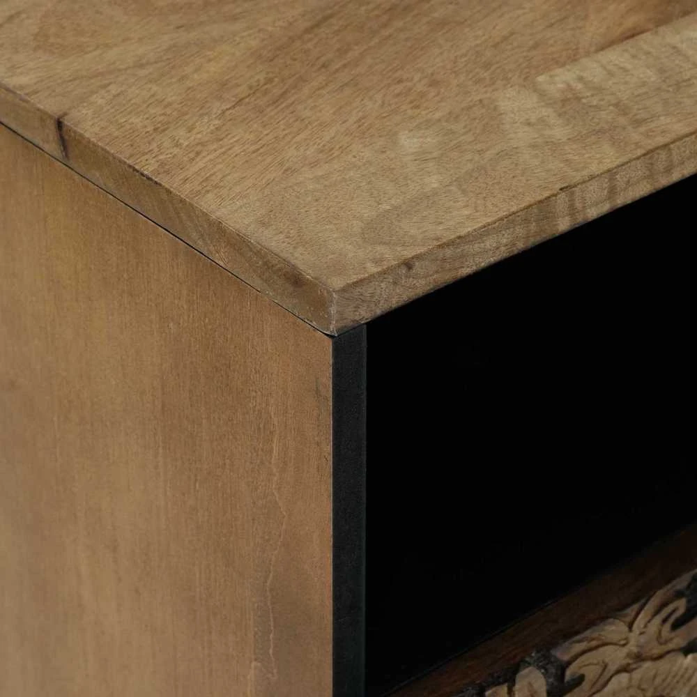 Lovos spintelė Ruda 50 x 33 x 60 cm Kietas mango medis
