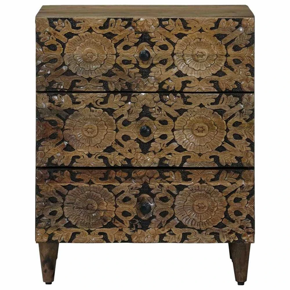 Lovos spintelė Ruda 50 x 33 x 60 cm Kietas mango medis