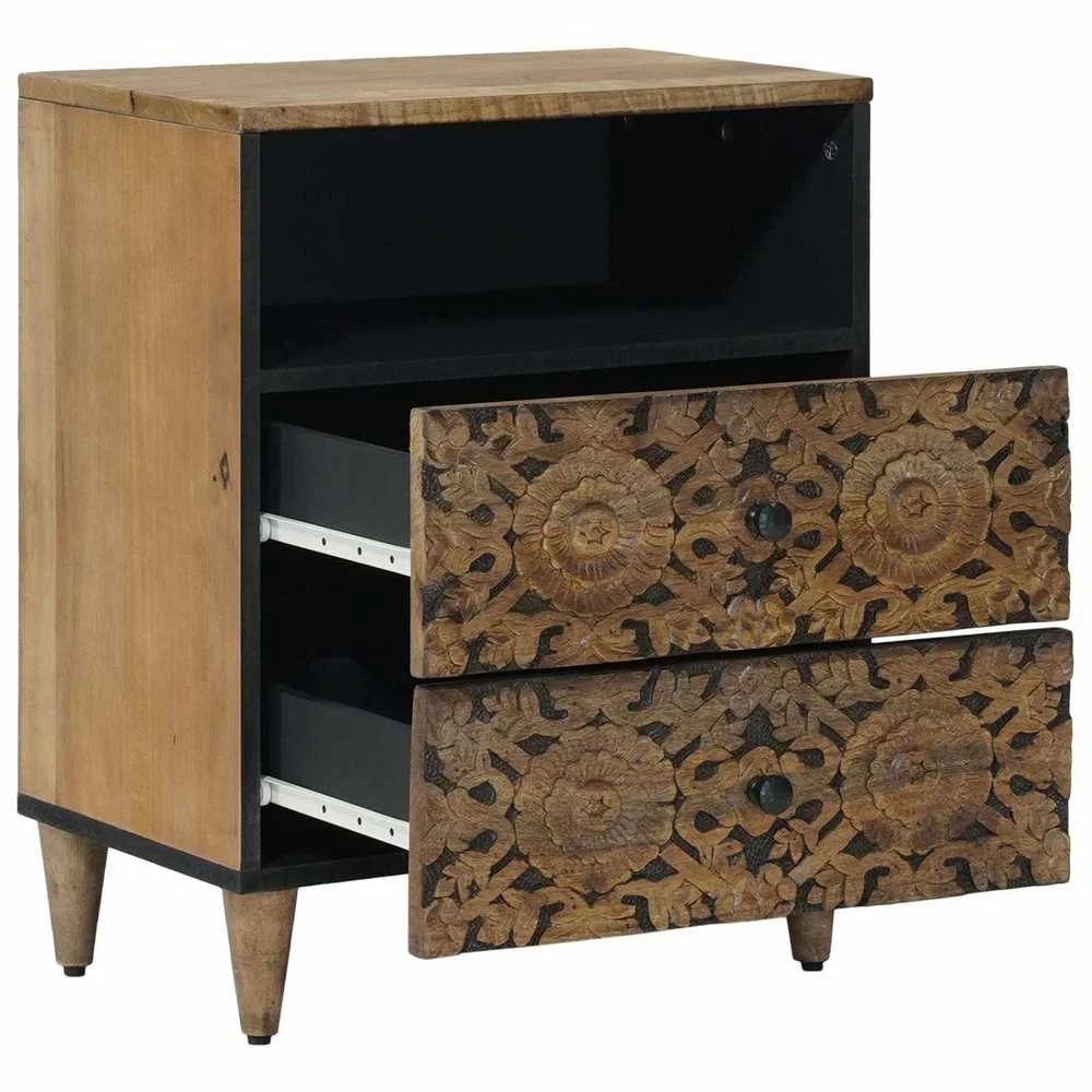 Lovos spintelė Ruda 50 x 33 x 60 cm Kietas mango medis