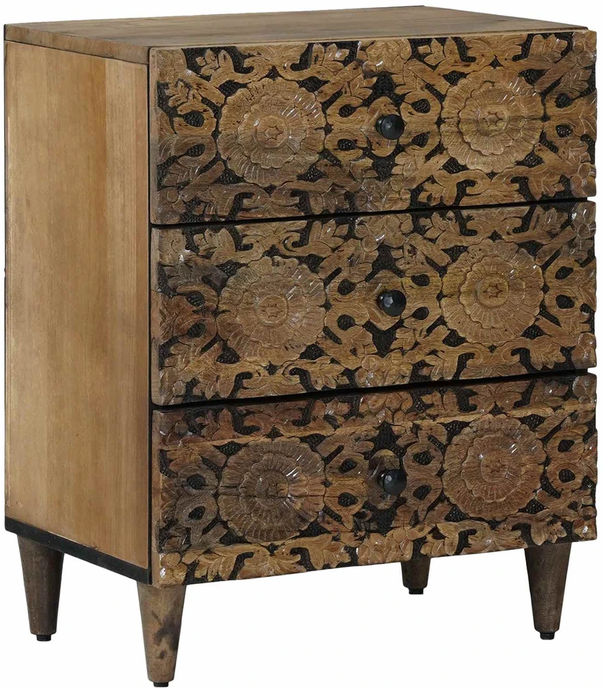 Lovos spintelė Ruda 50 x 33 x 60 cm Kietas mango medis