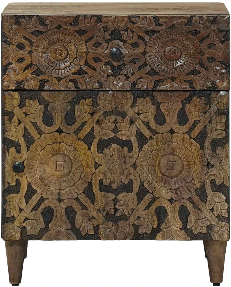 Lovos spintelė Ruda 50 x 33 x 60 cm Kietas mango medis