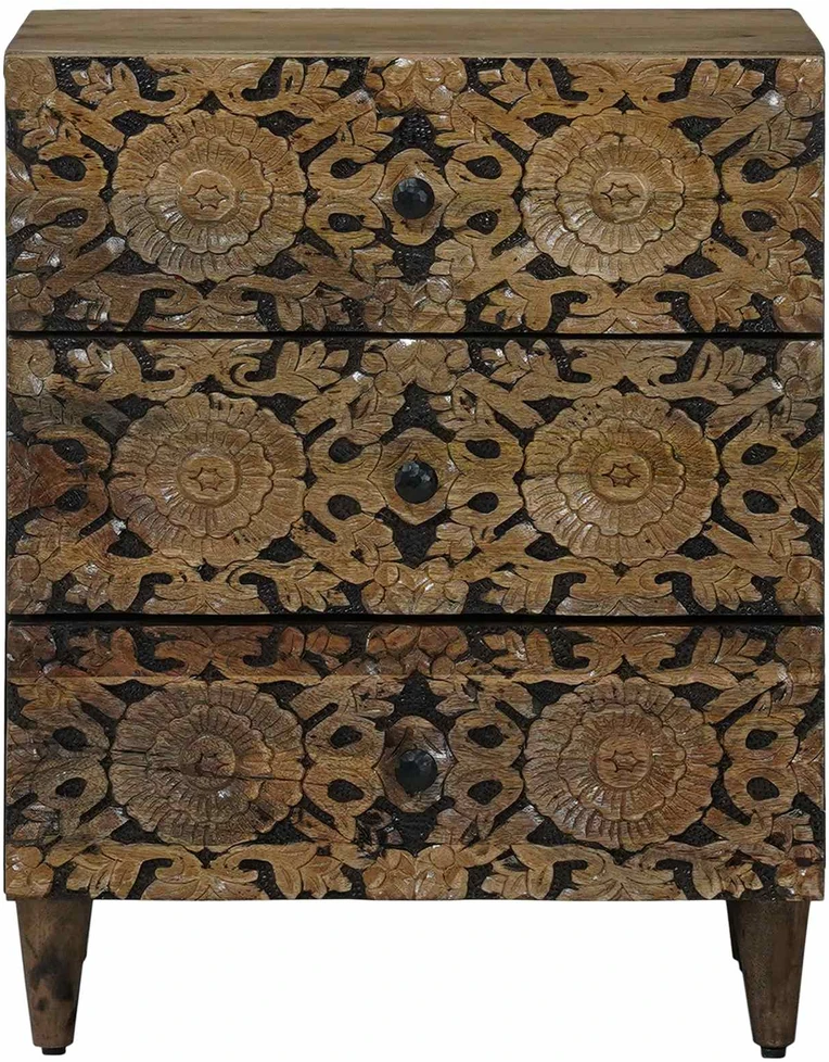 Lovos spintelė Ruda 50 x 33 x 60 cm Kietas mango medis