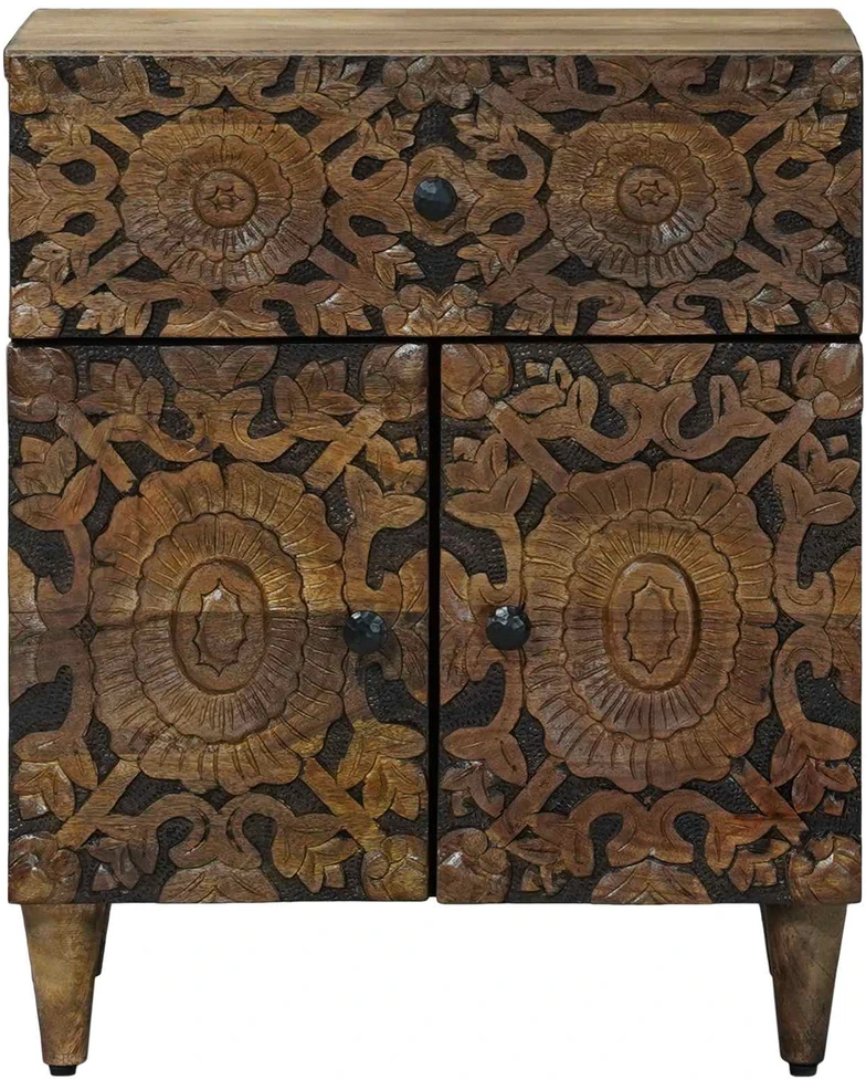 Lovos spintelė Ruda 50 x 33 x 60 cm Kietas mango medis