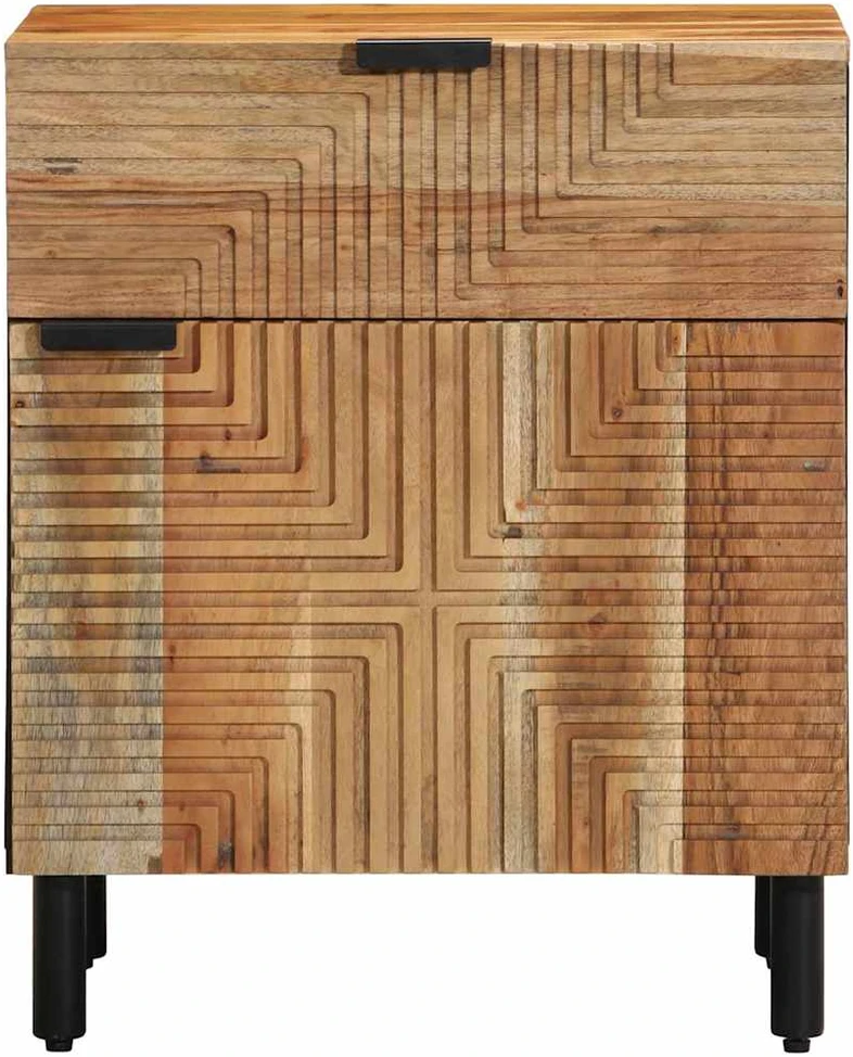 Lovos spintelė Ruda 50 x 33 x 60 cm Kietos akacijos mediena