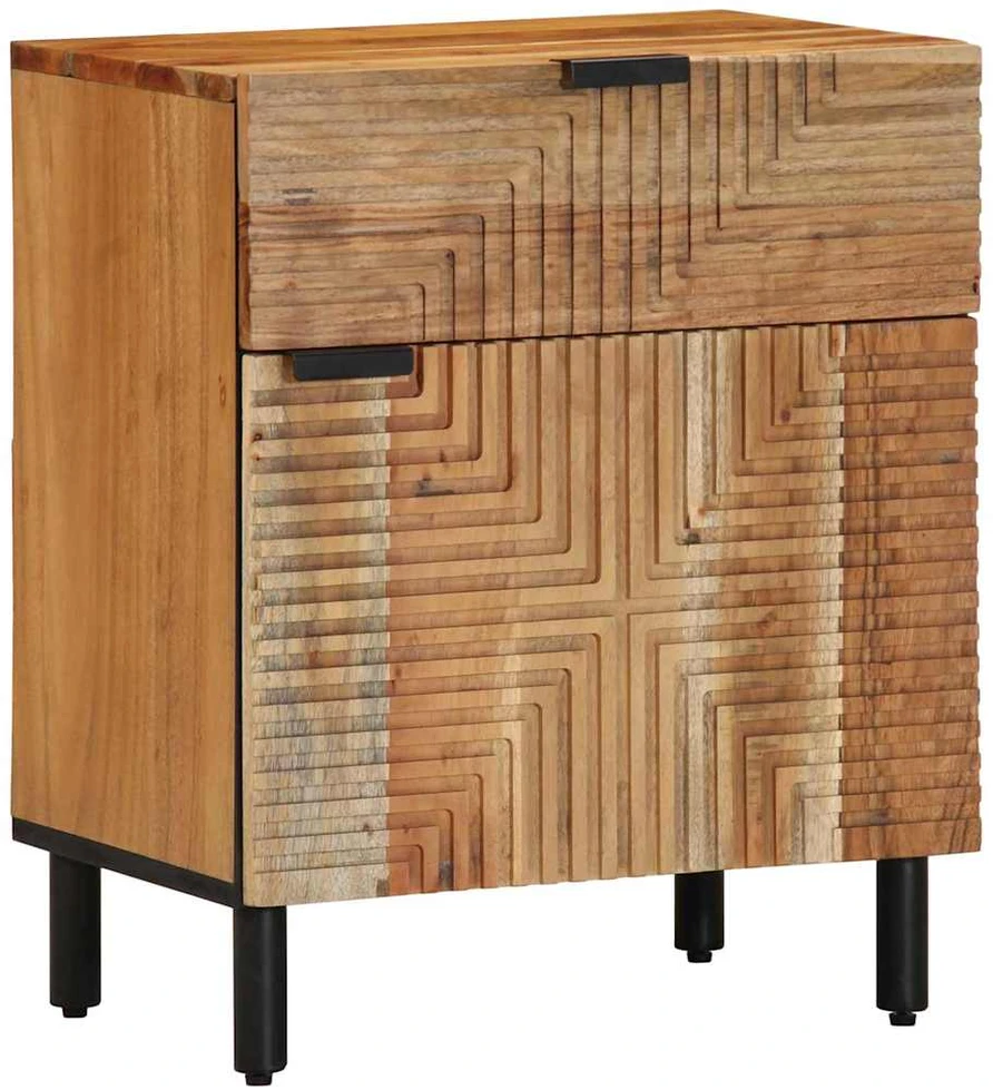 Lovos spintelė Ruda 50 x 33 x 60 cm Kietos akacijos mediena