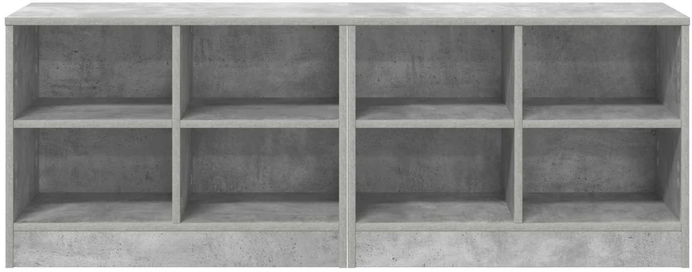 Lovos spintelė su lentyna 2 vnt. Betono pilka 66 x 33 x 48 cm