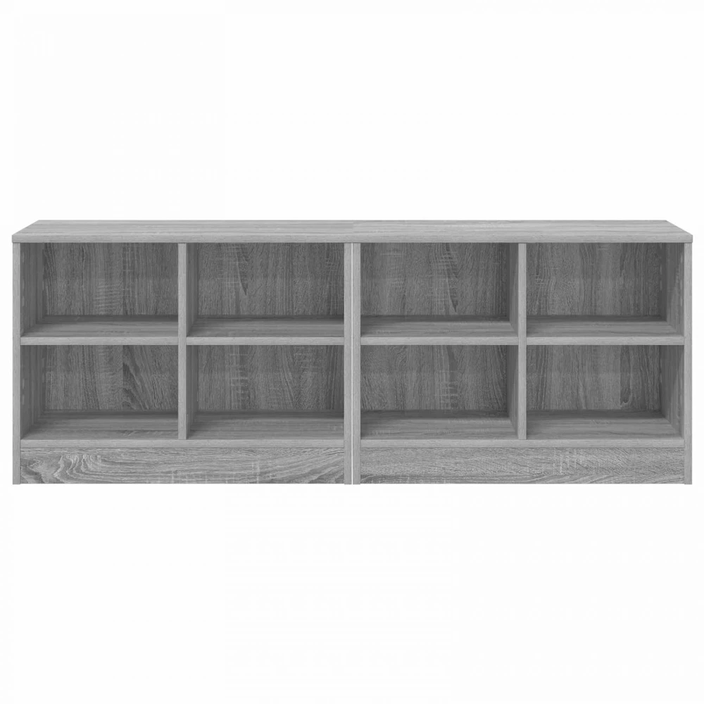 Lovos spintelė su lentyna 2 vnt. Pilka Sonoma 66 x 33 x 48 cm