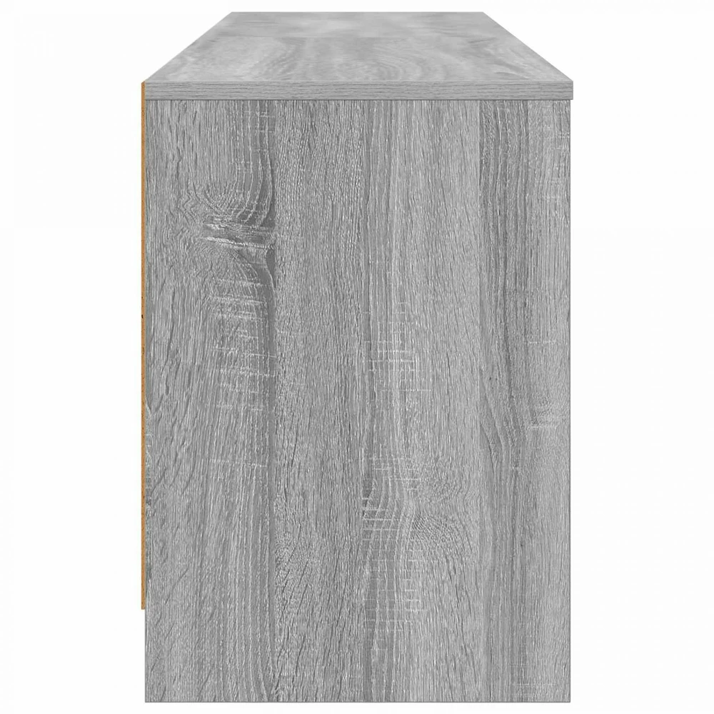 Lovos spintelė su lentyna 2 vnt. Pilka Sonoma 66 x 33 x 48 cm