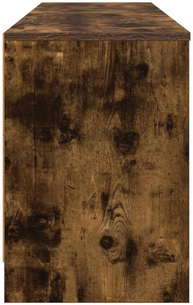 Lovos spintelė su lentyna 2 vnt. Dūminio ąžuolo 66 x 33 x 48 cm