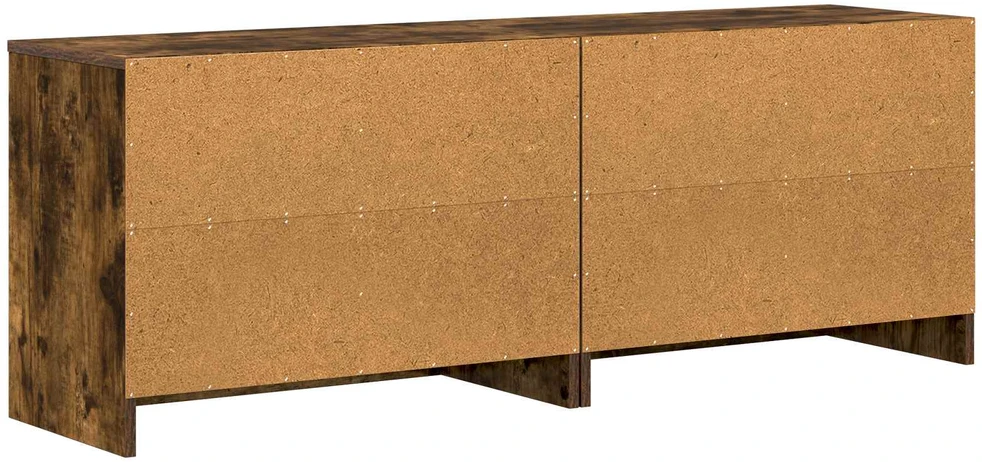 Lovos spintelė su lentyna 2 vnt. Dūminio ąžuolo 66 x 33 x 48 cm