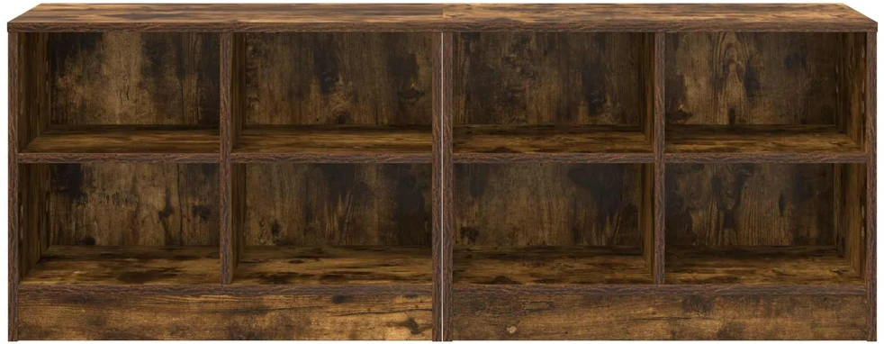 Lovos spintelė su lentyna 2 vnt. Dūminio ąžuolo 66 x 33 x 48 cm